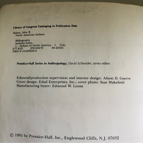 North American Indians: A Comprehensive Account by Alice Beck Kehoe - Picture 8 of 13